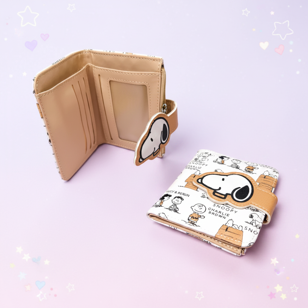 Billetera Snoopy interior fondo kawaii