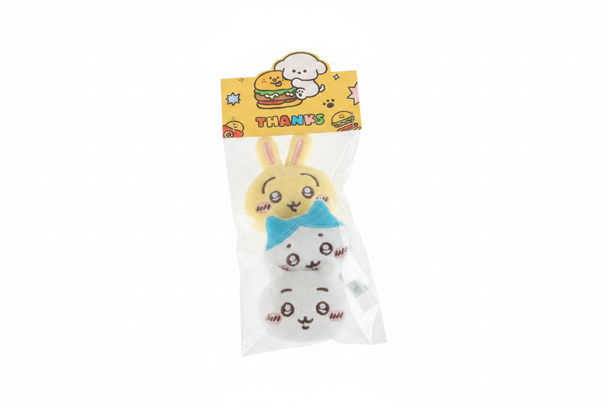 Broches Chiikawa sin fondo