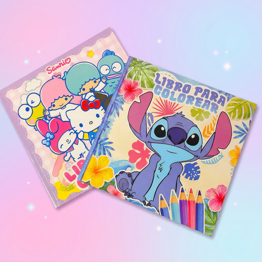 Foto de los libros con fondo pastel