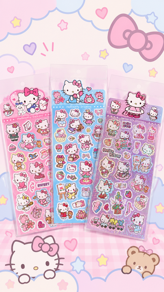 Set sticker holográfico Kitty