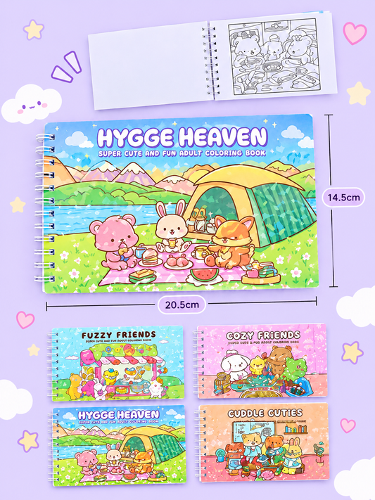 Libro para colorear cozy cute