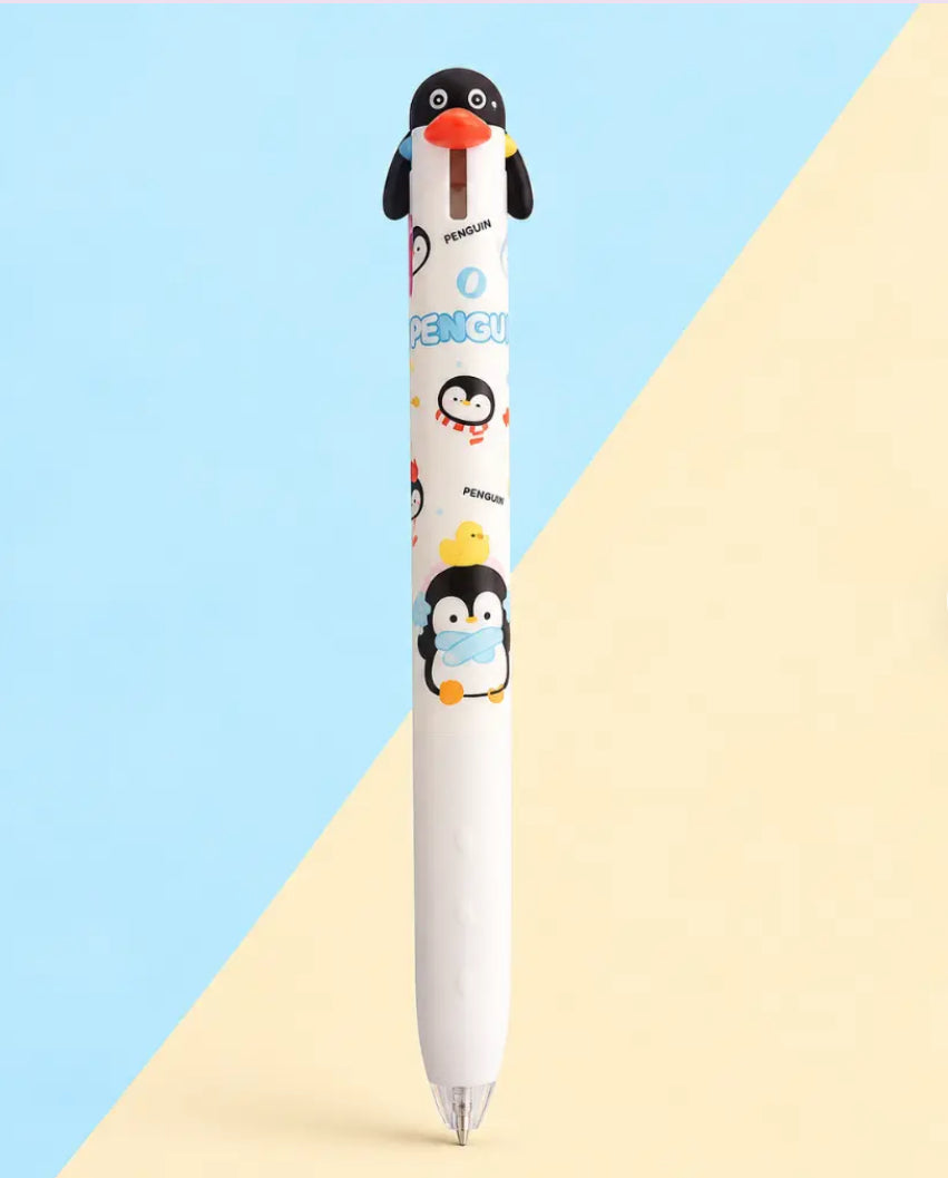 Set de 2 lápices Pingüinos tinta azul