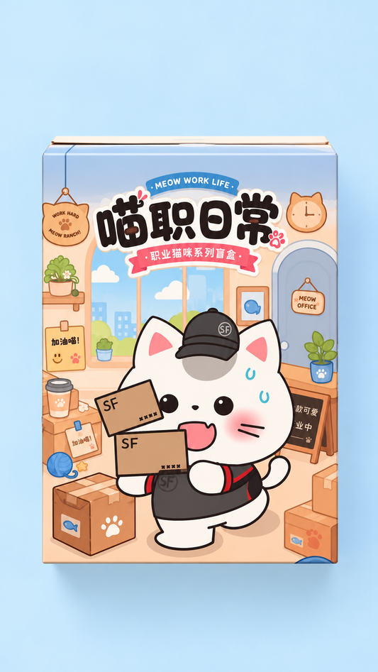 Blind box Meow Work Life Gatito